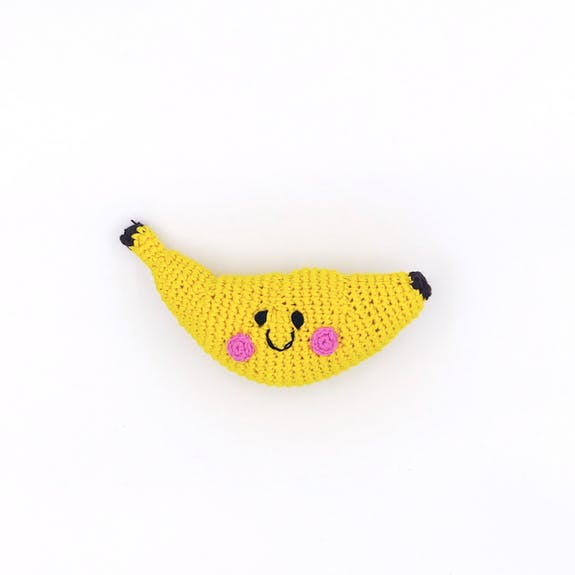 Pebble | Handmade Fruit Baby Rattle - Banana