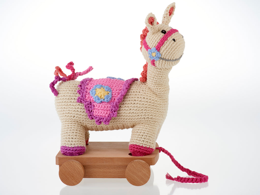 Pebble | Handmade Horse Pull Along Toy