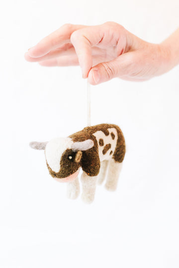 Handspun Hope | Beau Longhorn Mini Ornament Handmade in Rwanda