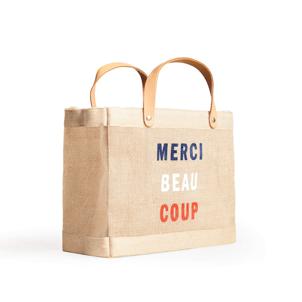 Market Bag in Natural for Clare V. “Merci Beau Coup”