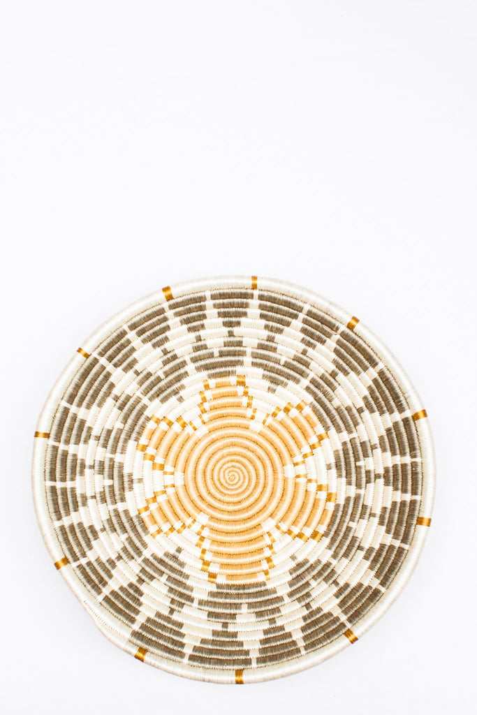 Traditional Grass Ubutwari Peace Basket Made in Rwanda