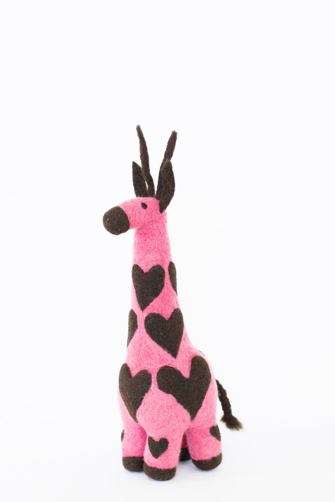 Handspun Hope | Georgie Hearts Giraffe Handmade in Rwanda