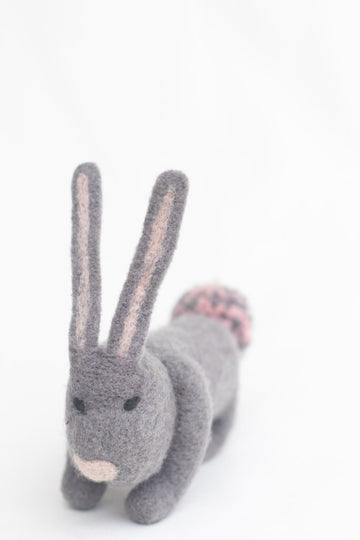 Handspun Hope | Bethie Bunny Voca Grey Handmade in Rwanda