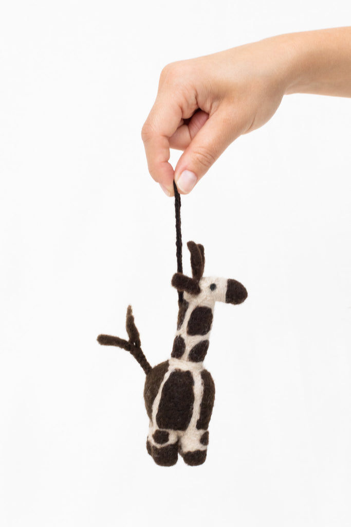 Ollie Giraffe Ornament Handmade in Rwanda